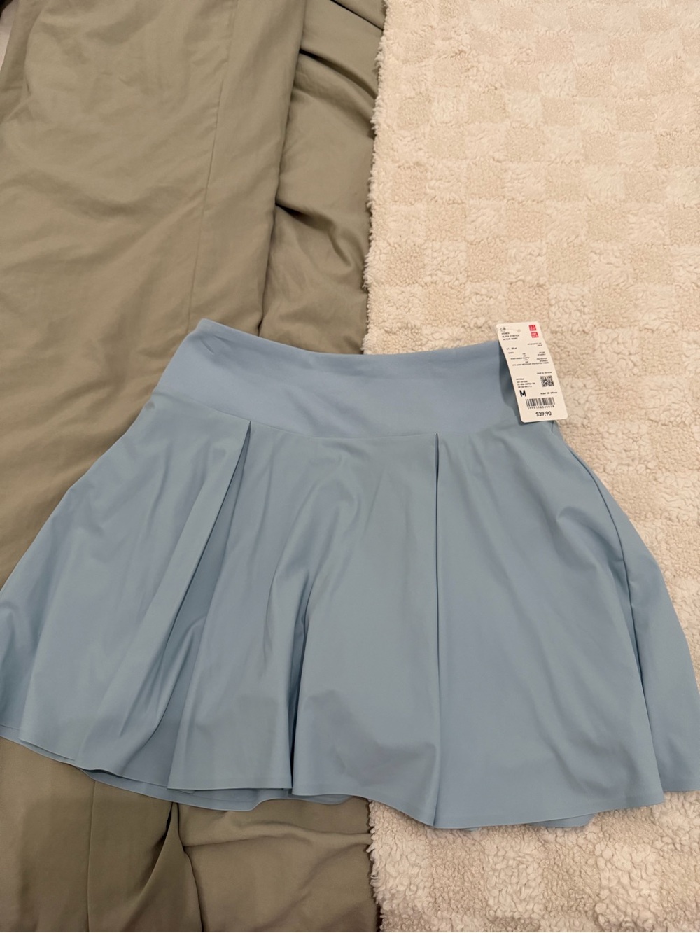 Uniqlo Light Blue Circle Skirt